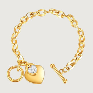 INTERLOCK HEART Bracelet